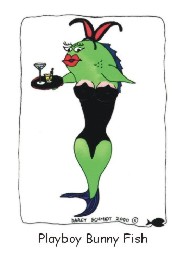 Playboy Bunny Fish card front