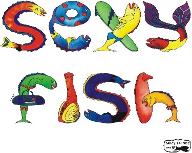 Sexy Fish t-shirt design